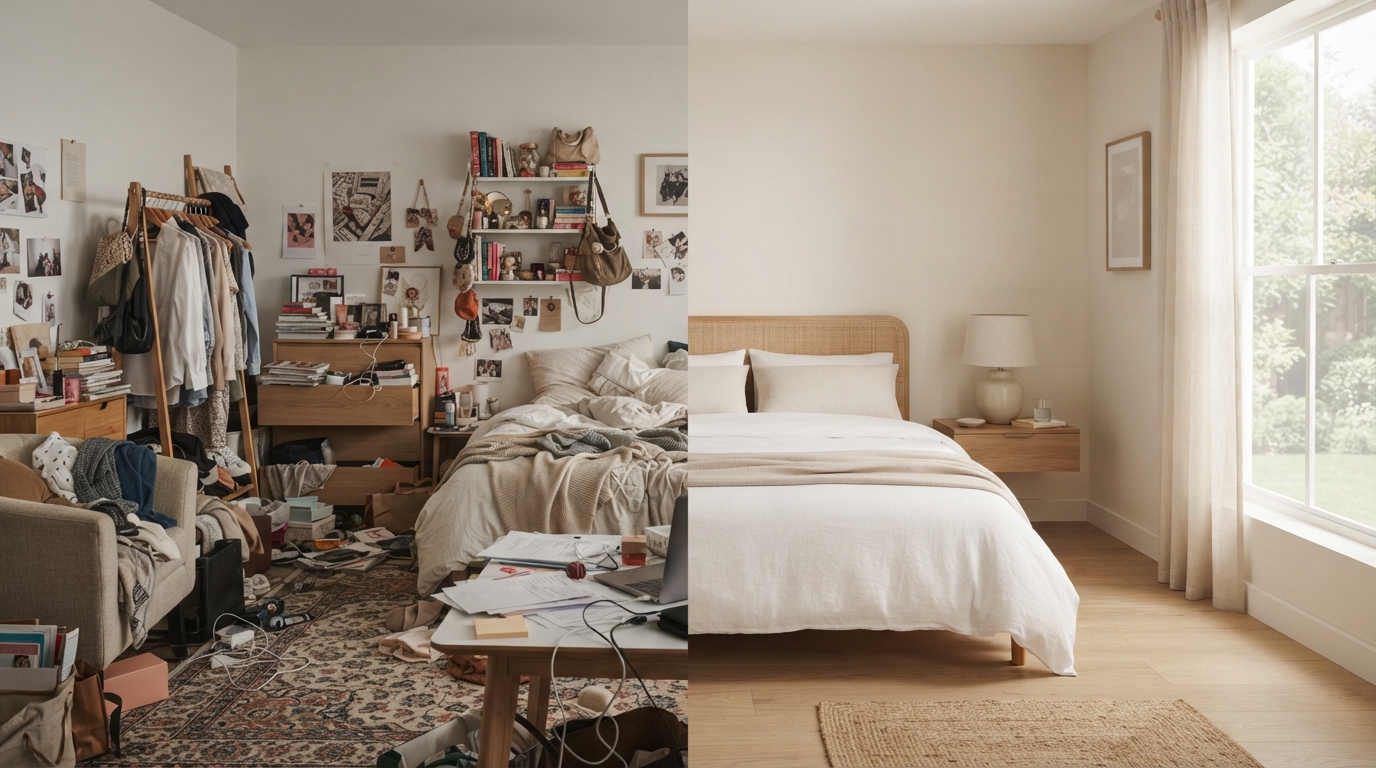 Removeable items form bedroom