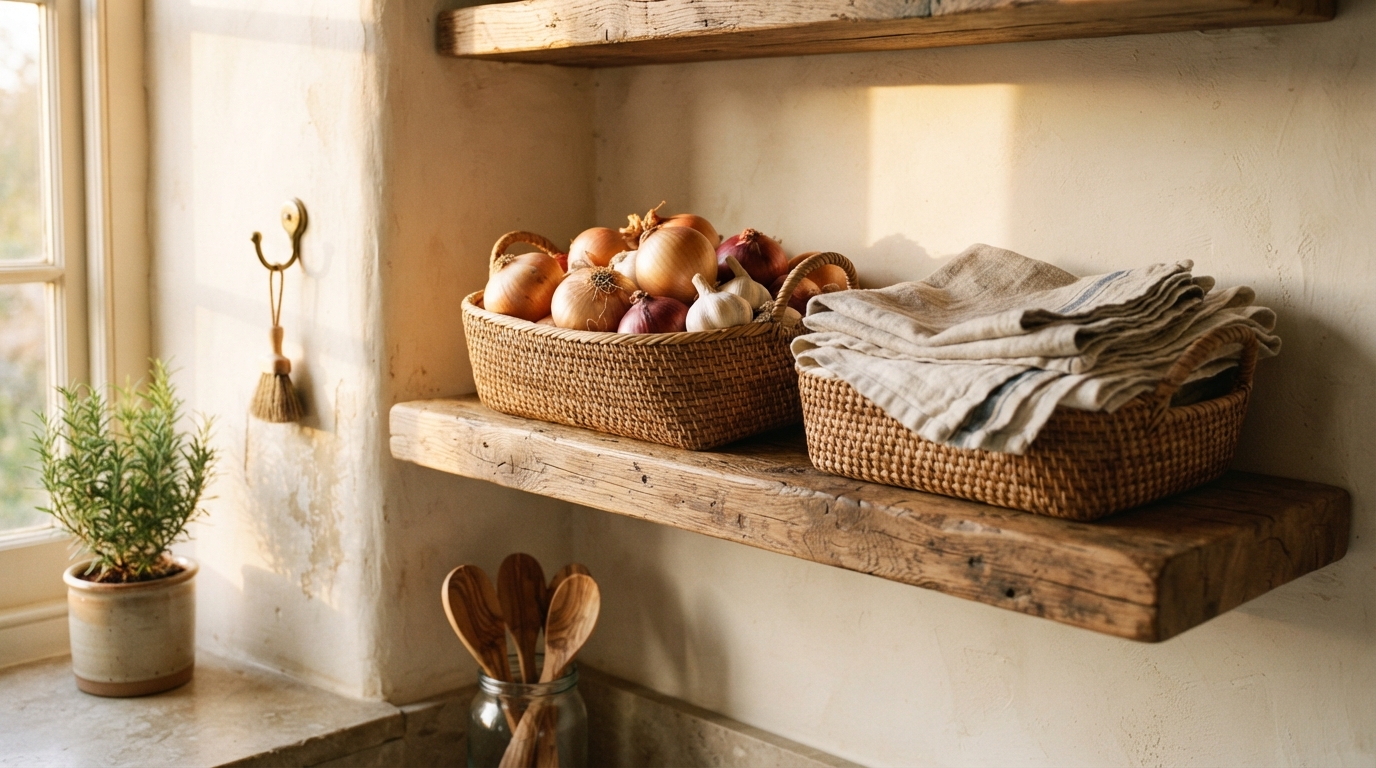 Ways to Style Kitchen Shelves That Actually Work